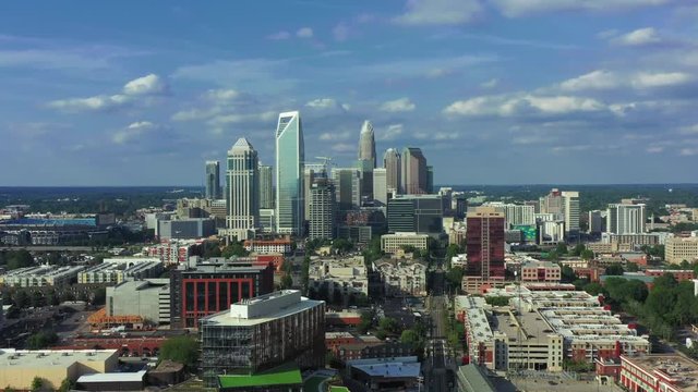 Charlotte Uptown North Carolina Aerial