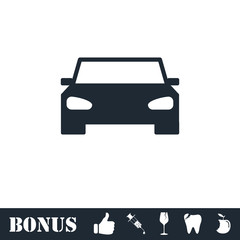 Car icon flat
