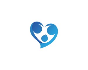 Adoption and Community, network social icon template