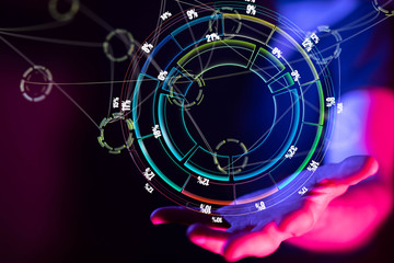 Business intelligence. Diagram, Graph, Stock Trading, Investment dashboard