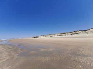 Fototapeta na wymiar fracne atlantic coast beach summer