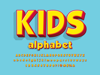 Vector of stylized colorful alphabet design