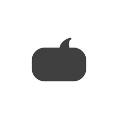 Message bubble vector icon. filled flat sign for mobile concept and web design. Speech square glyph icon. Conversation symbol, logo illustration. Vector graphics