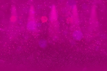 nice shining glitter lights defocused stage spotlights bokeh abstract background with sparks fly, festive mockup texture with blank space for your content