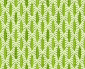 Cereal ears vector seamless pattern