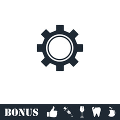 Cog icon flat