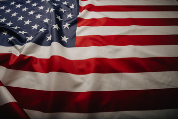 United States of America flag. Image of the american flag flying in the wind.