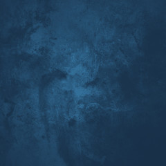 Beautiful retro blue background. Wallpaper in blue. Grunge space for text.