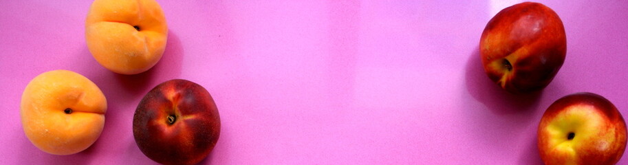 Sweet peaches and summer fruits