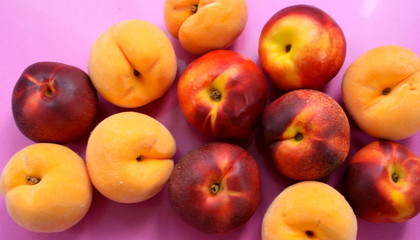 Sweet peaches and summer fruits