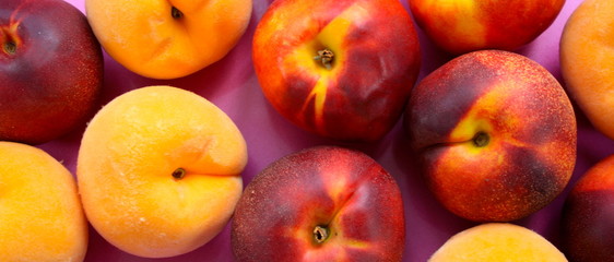 Sweet peaches and summer fruits