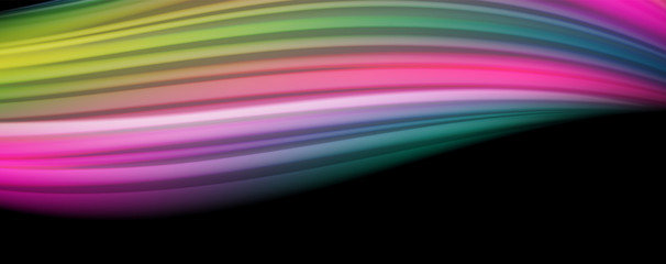 Fluid liquid color wave lines, glowing colorful light effect, abstract composition template. Geometric technology abstract pattern. Movement concept