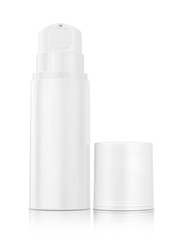 pump bottle for cream and lotion isolated on white background