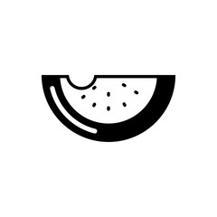 watermelon icon. Summer fruit icon.