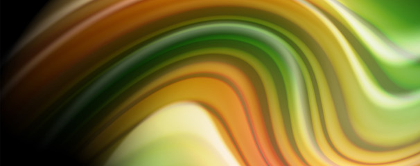Fototapeta premium Flowing liquid colors - modern colorful flow poster. Wave liquid shapes. Art design for your design project