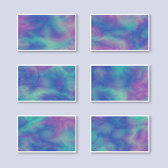 Set of Gradient Colorful Business Cards.