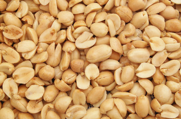 Roasted peanuts background
