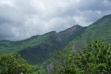 panoramic view of the mountains