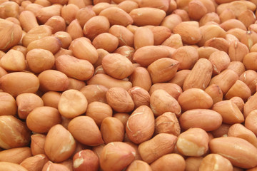 Raw peanuts background