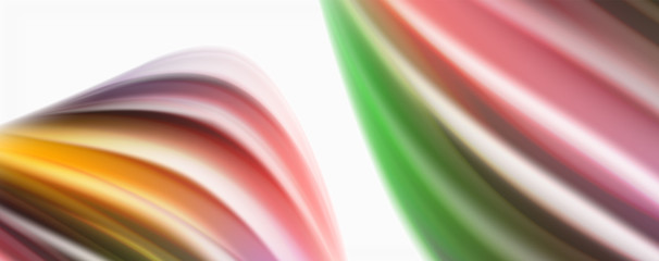 Color flowing waves, liquid conceptual abstract background