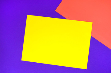 Bright paper background of several colors.