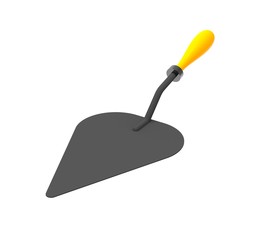 Trowel. 3d illustration.