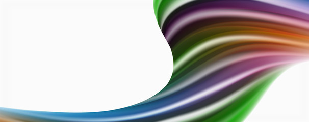 Color flowing waves, liquid conceptual abstract background