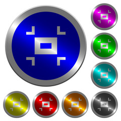 Small screen luminous coin-like round color buttons