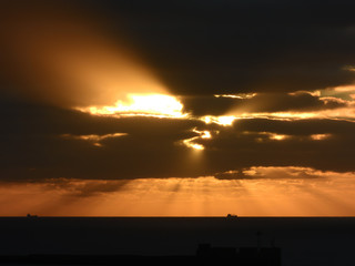 coucher de soleil côte d'opale les hauts de france