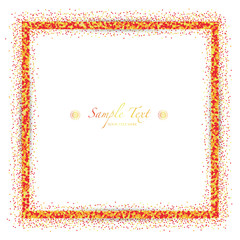 vector background of orange glitter