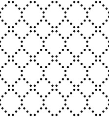 Vector seamless pattern. Minimal simple tileable design. Classic design stylish texture of repeating dots making rhombuses in studs style.
