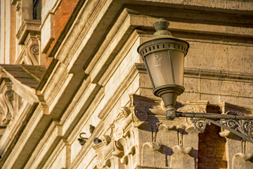 Old street lantern in Rome