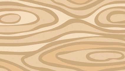 Brown closeup wooden cutting, chopping board, table or floor surface. Wood texture. Vector illustration