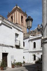 Streets and monuments in tarifa, south of Spain