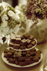 Chocolate Brownies on tray