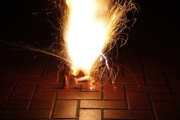 Feuerwerkskörper zu Silvester