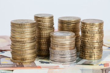 Euro Münzen und Scheine