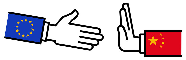 EU CHINA no business deal, refuse trade agreement, objection