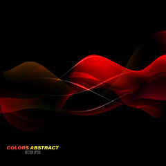 Beautiful red colors motion scene on a black vector abstract wallpaper backgrounds