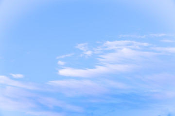 Naklejka na ściany i meble Background of blue sky with clouds