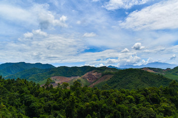 Fototapeta premium Danang, Vietnam - This scenic spot in Bana Hill is 1,400 meters above sea level.