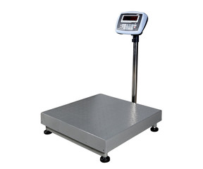 scales for weighing heavy objects and goods, isolated on white background