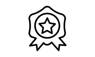 Award icon illustration for recognition and achievement concepts