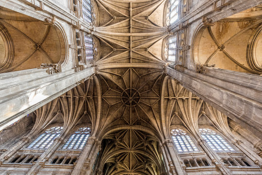 France, 1st arrondissement of Paris, vault of the Church of Saint-Eustache