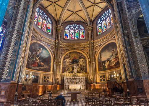 France, 1st arrondissement of Paris, Church of Saint-Eustache, chapel of the Virgin Mary