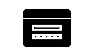 Obraz premium Login account icon in simple style for secure login