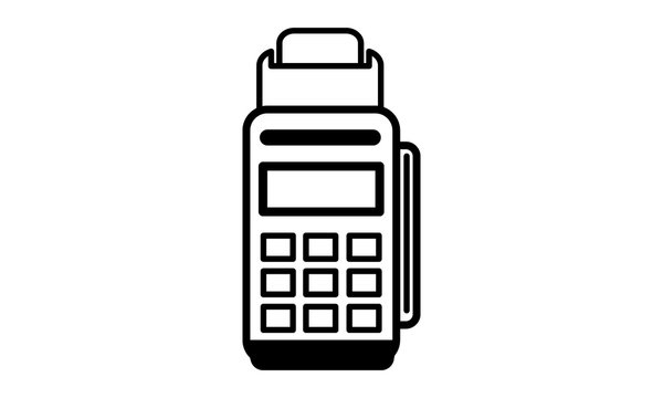  Credit card reader icon simple style vector image
