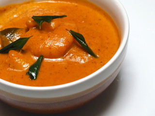 June 2019 - Prawn Curry - Tiger Prawns, Coconut Milk, Turmeric & Ginger 