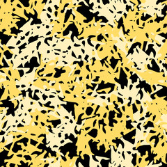 Urban UFO camouflage of various shades of black and yellow colors