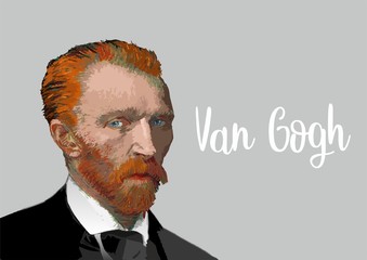 Van Gogh portrait - obrazy, fototapety, plakaty
